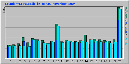 Stunden-Statistik im Monat November 2024