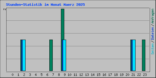 Stunden-Statistik im Monat Maerz 2025